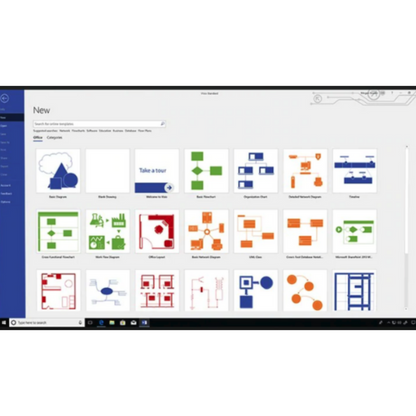 Microsoft Visio 2019 Pro, 32/64 Bits - Licença Original, Chave Vitalícia