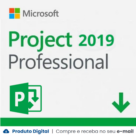Licença Microsoft Project Professional 2019, 32/64 Bits - Chave Vitalícia