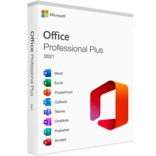 Licença Microsoft Office 2021 Pro Plus, 32/64 Bits, Mídia Física - Vitalício