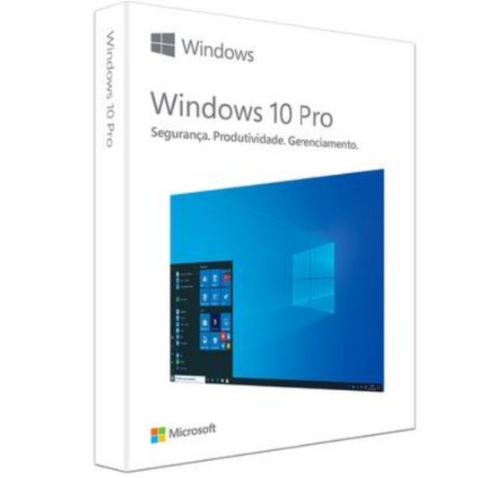 Licença Microsoft Windows 10 Pro, 64 Bits - Mídia Física